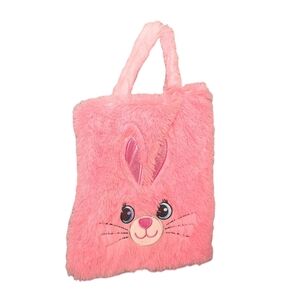 Pink Plush Bunny Kids Bag • Perfect For Halloween/Easter